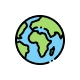 International dental standards or global reach icon.